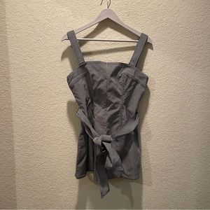 C/MEO COLLECTIVE “High  Heart Top” in black gingham, size 6